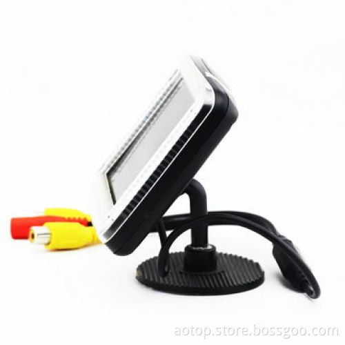 3.5-inch Car Mini Rear-view Monitor,Remote Control/Multiple Languages/OSD Menu/Compact Design